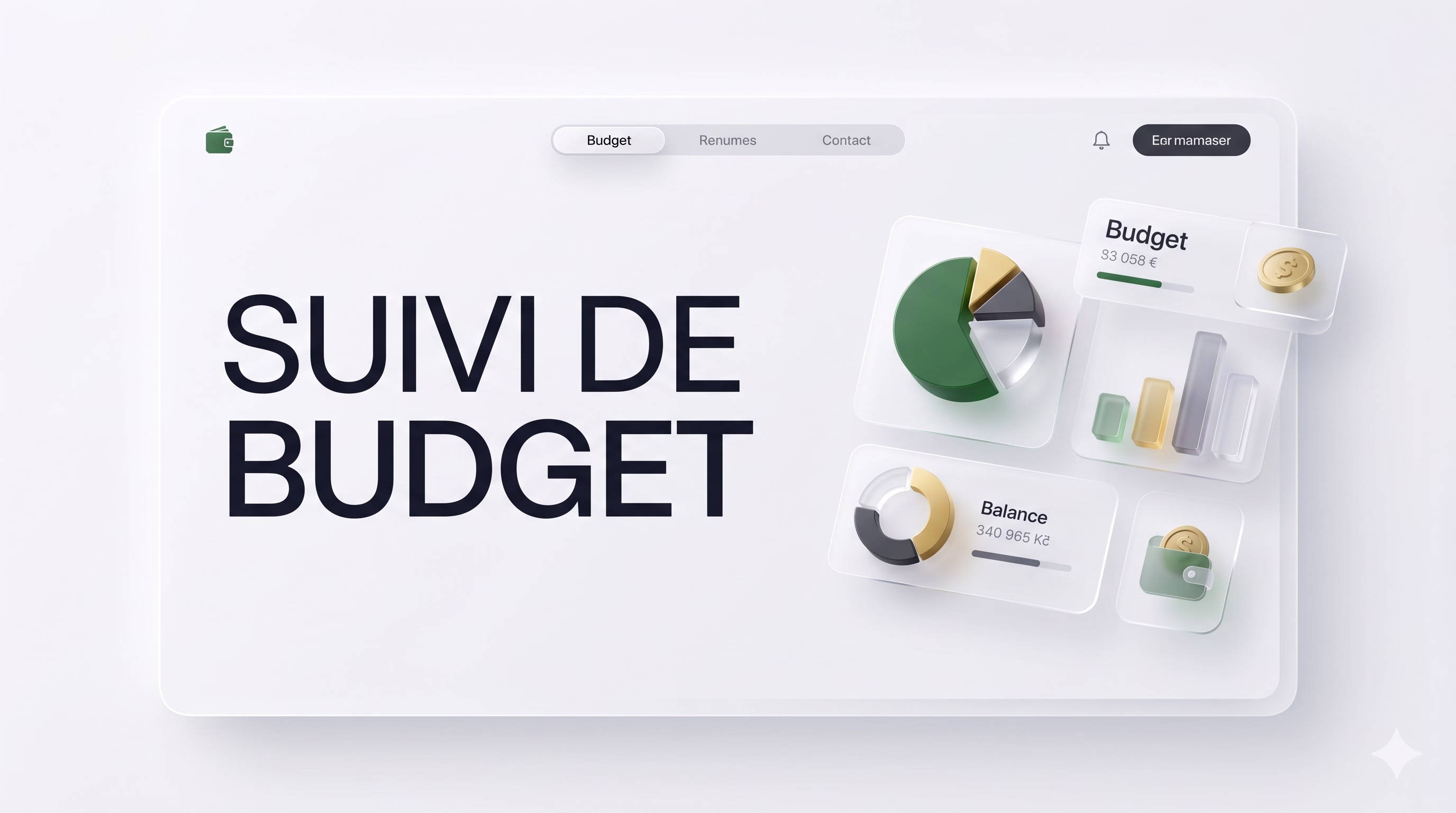 Illustration de gestion de budget personnel