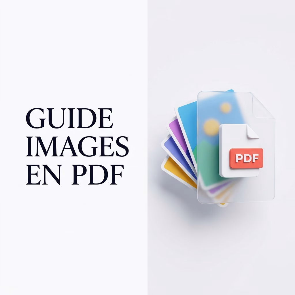 Illustration de la fusion d'images en document PDF