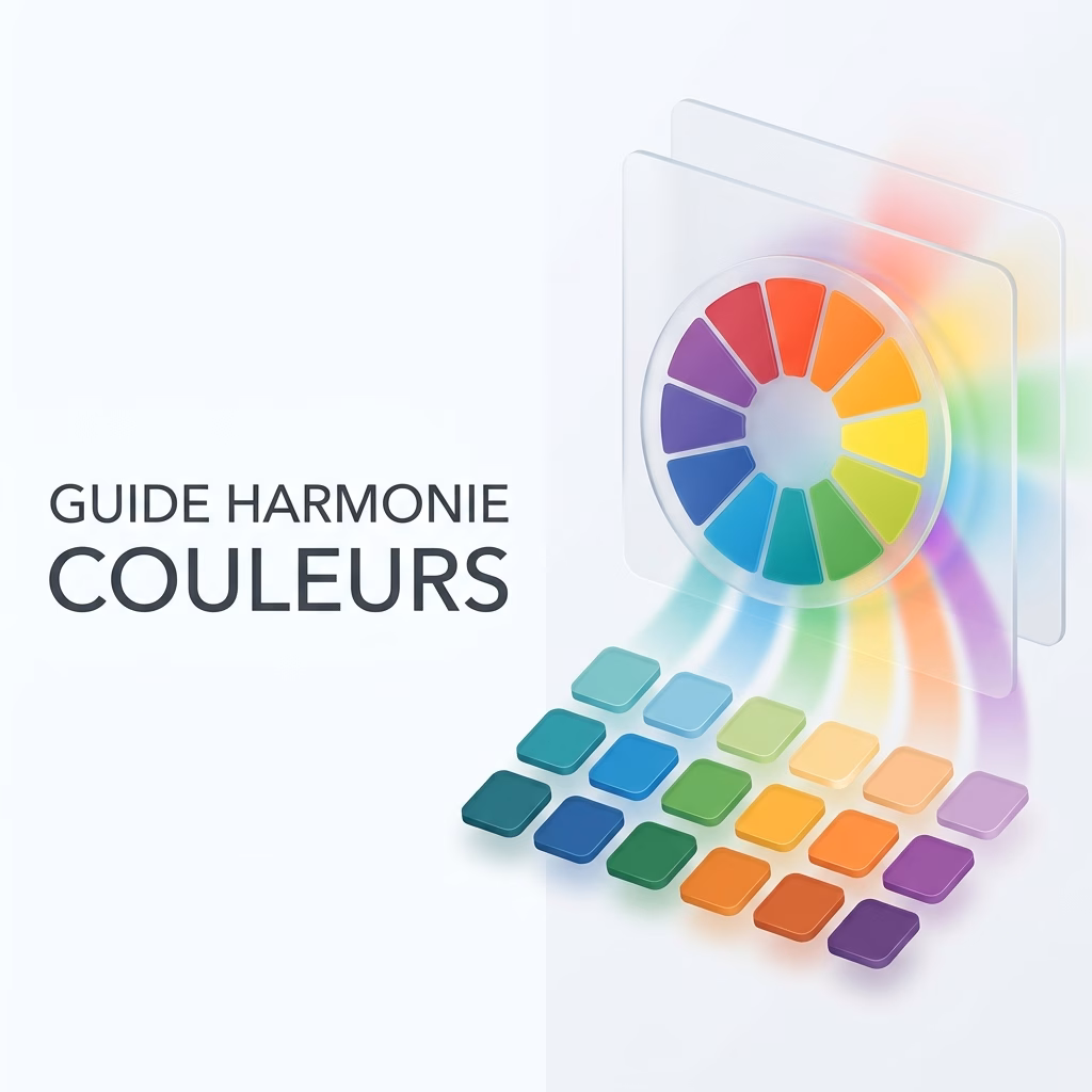 Illustration des harmonies de couleurs