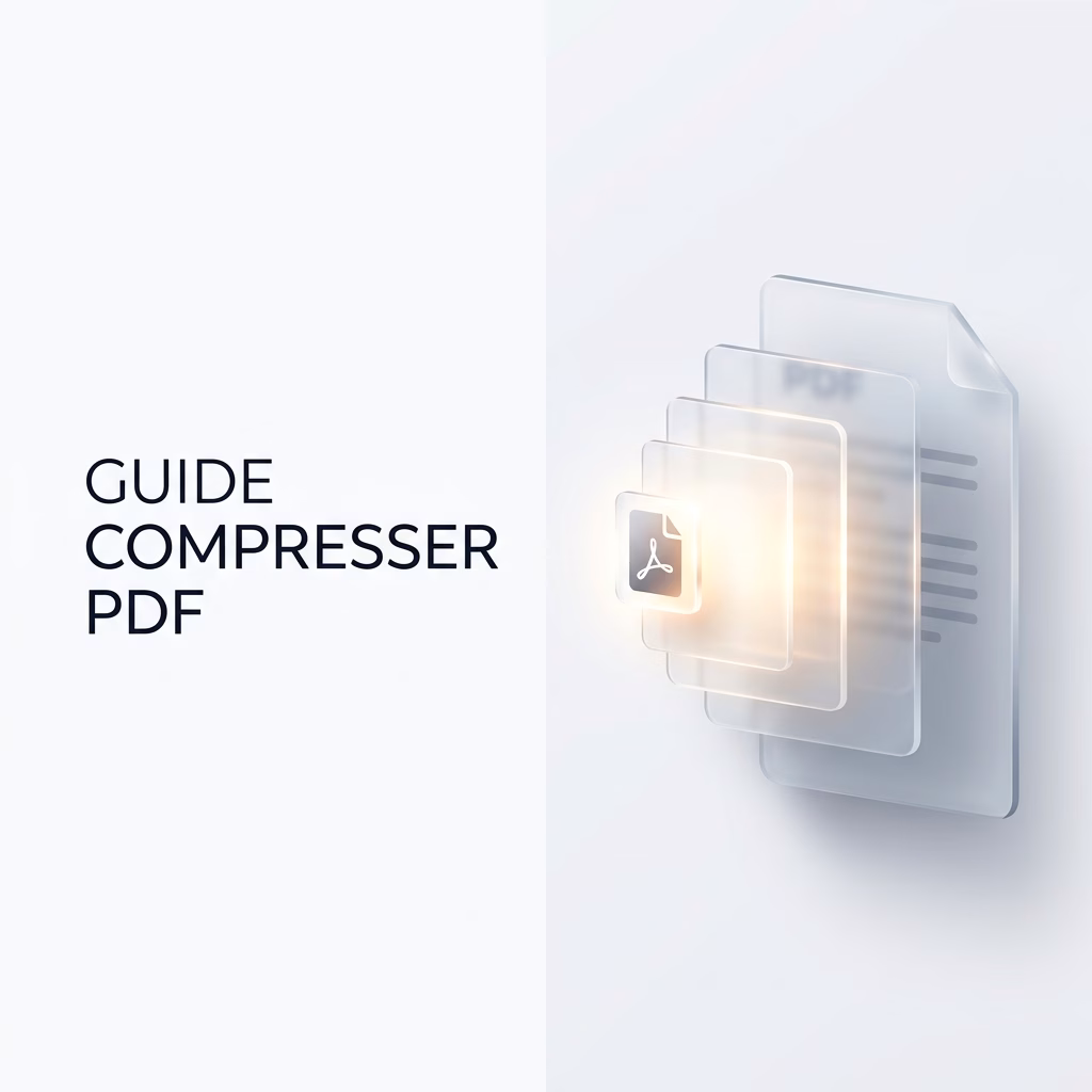 Illustration de la compression de fichier PDF local